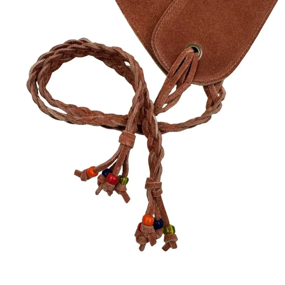 J. Jill Beaded & Embroidered Wide Suede Belt